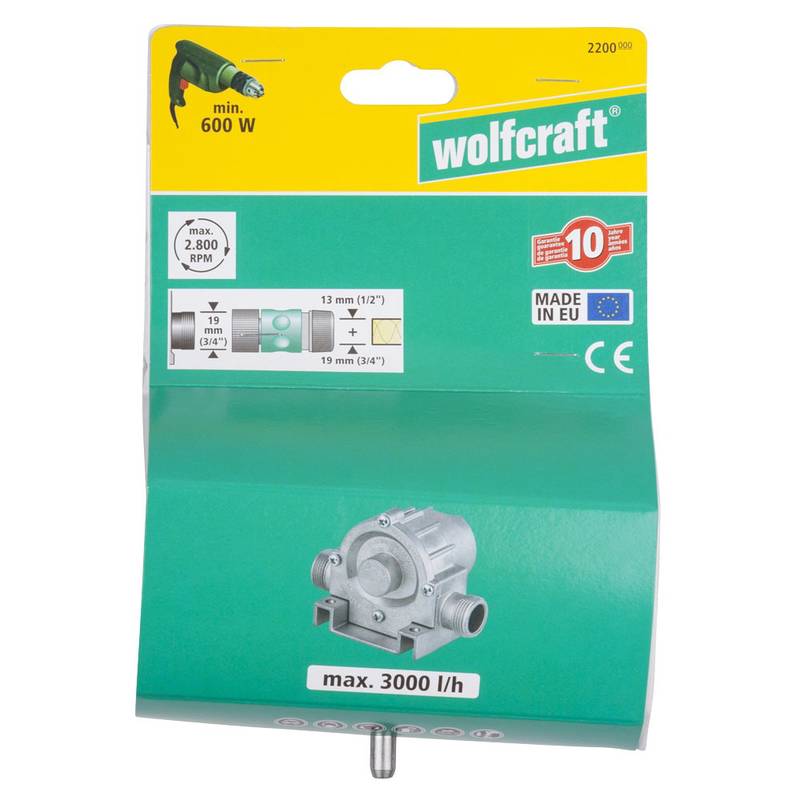 Pump With Metal Casing (3000 l/h), 8 mm shank