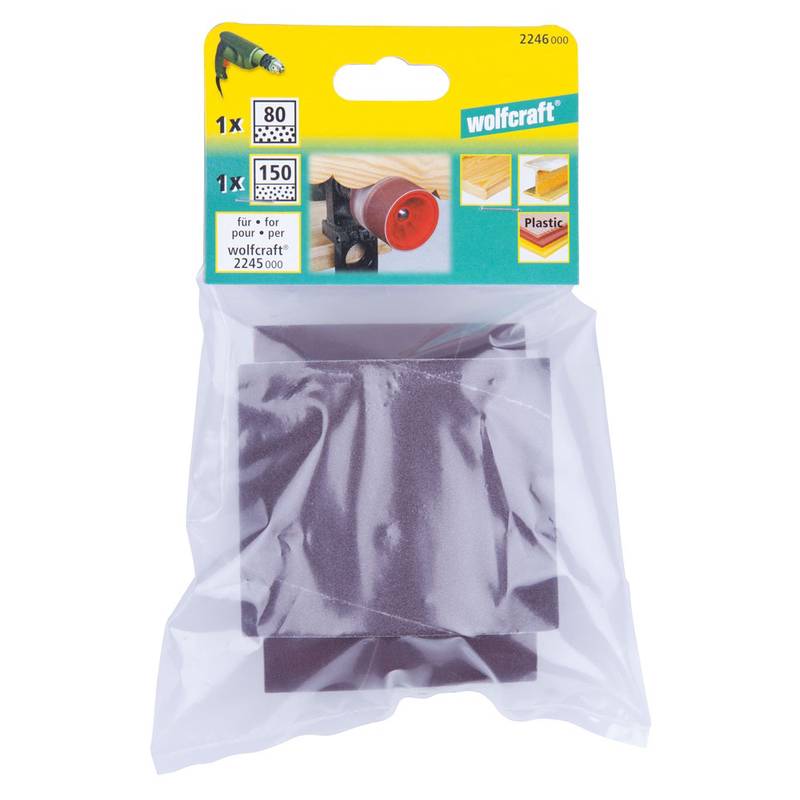 Sanding Belt Set 2 Pcs. for rotary drum sander, grit 80/150
