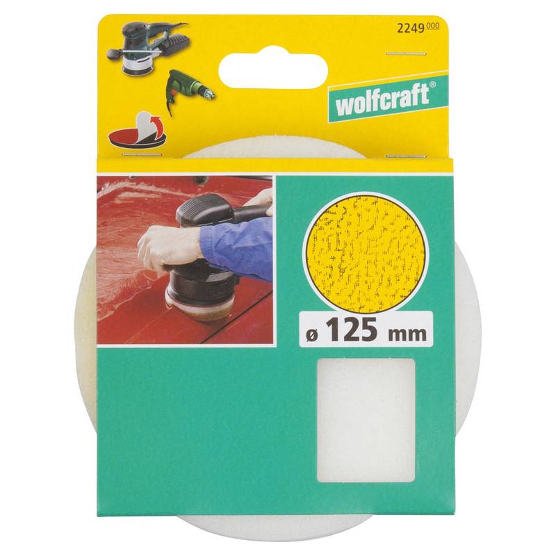 Poleerketas švamm 125mm takjaskinnitusega