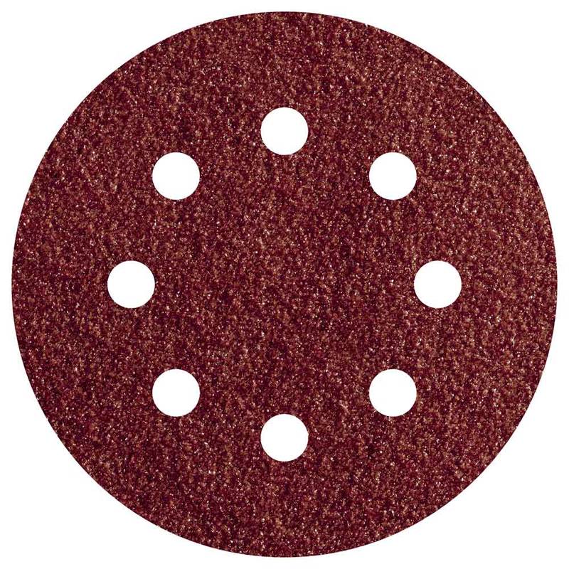Lihvpaberketas Ø 125mm 5tk velcro 8 ava K180