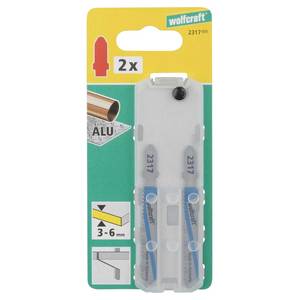 HSS Jigsaw Blades 75/50 mm;,T-shank, sheet steel, aluminium 2pcs