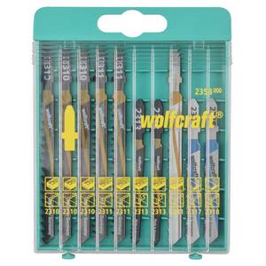 Jigsaw Blade Set 10 Pcs., T-shank / in plastic case