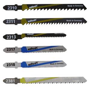 Jigsaw Blade Set 10 Pcs., T-shank / in plastic case