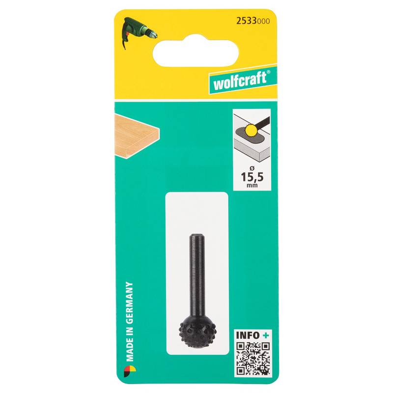 Profiilraspel trellile ümar Ø 15,5 x 35mm puit