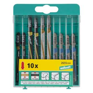 Jigsaw Blade Set 10 Pcs., T-shank