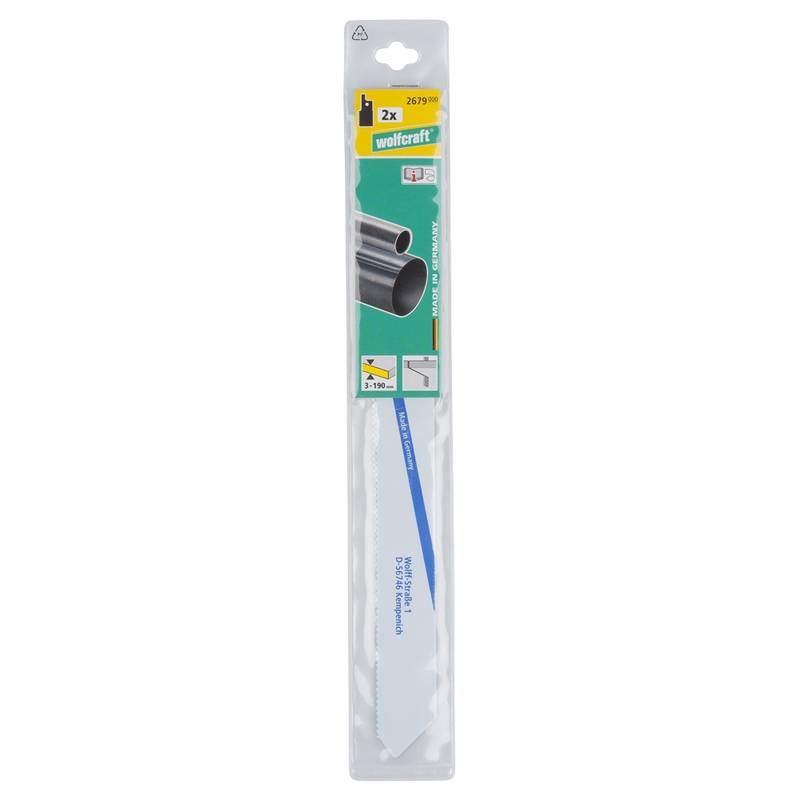 BIM Sabre Saw Blades 2pcs, metal profiles, fine precise cut