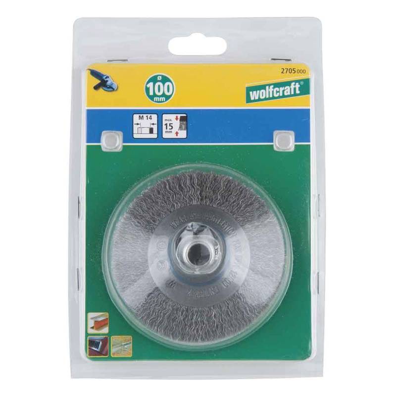 Taldrikhari 100x15mm M14 gofreeritud
