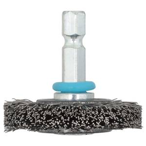 Steel Wire Wheel Brush  Ø38x8mm hexagon shank