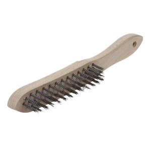 Käsihari 280mm 4-realine gofreeritud terastraat puitkäepide