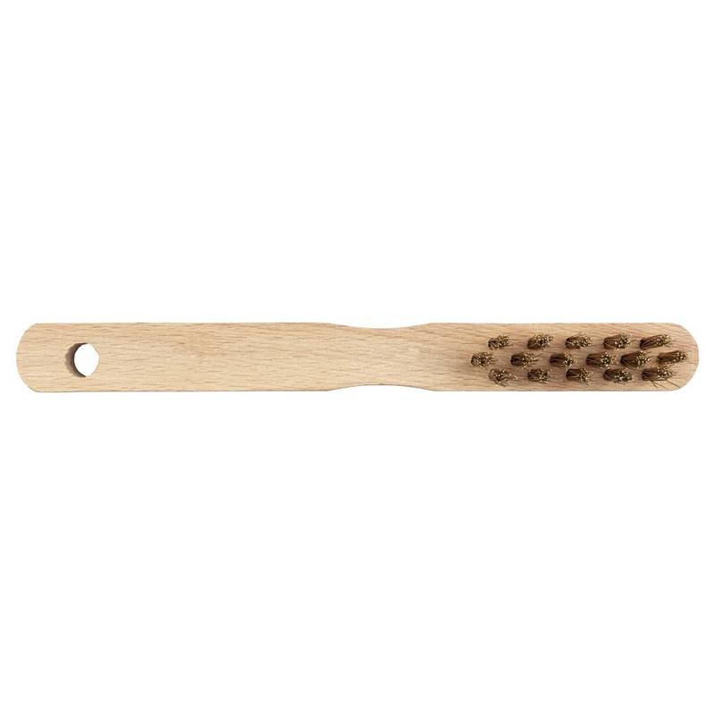 Brass Wire Hand Brush, 3 Rows 200mm