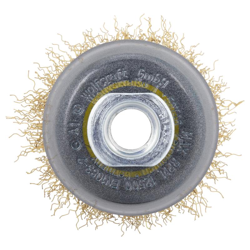 Brass Wire Cup Brush Ø70mm thread M14