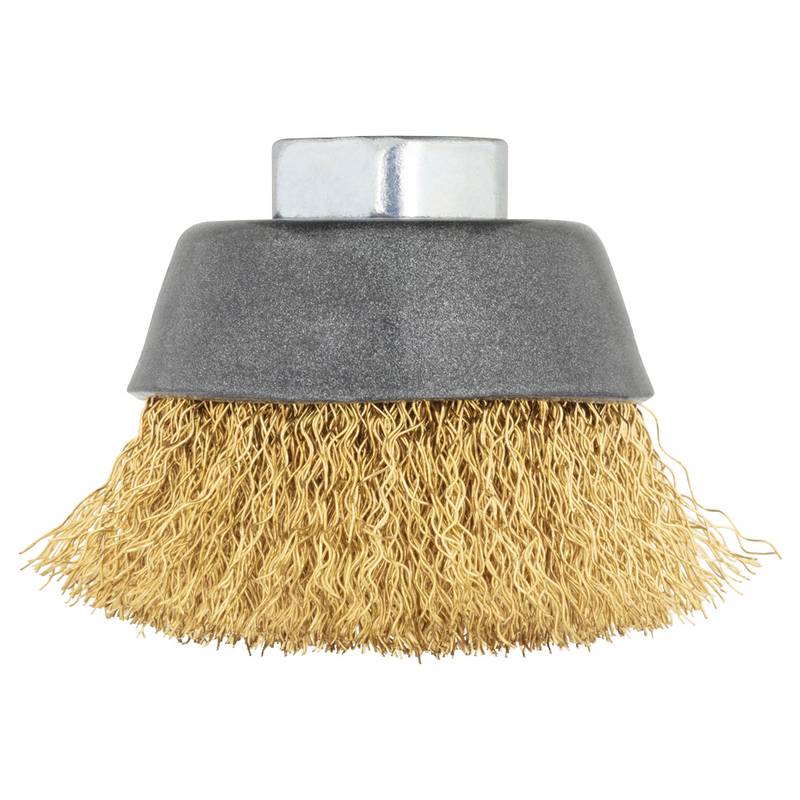 Brass Wire Cup Brush Ø70mm thread M14