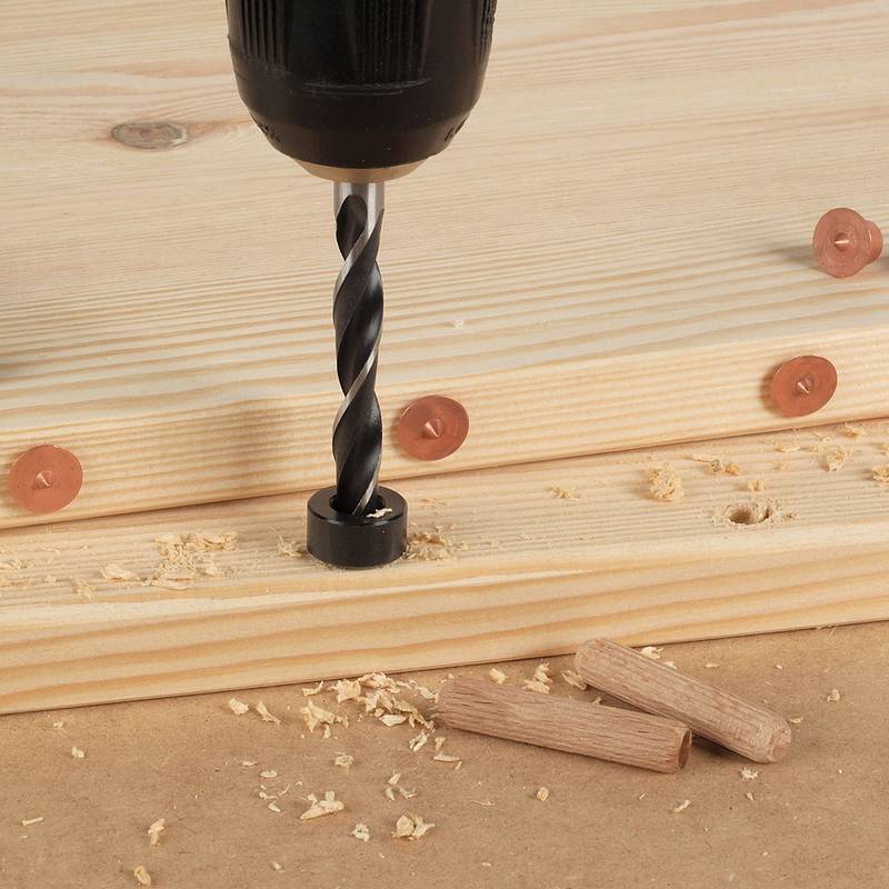 Depth Stop Set for wood drill bits, 3 pcs. 6,8,10mm