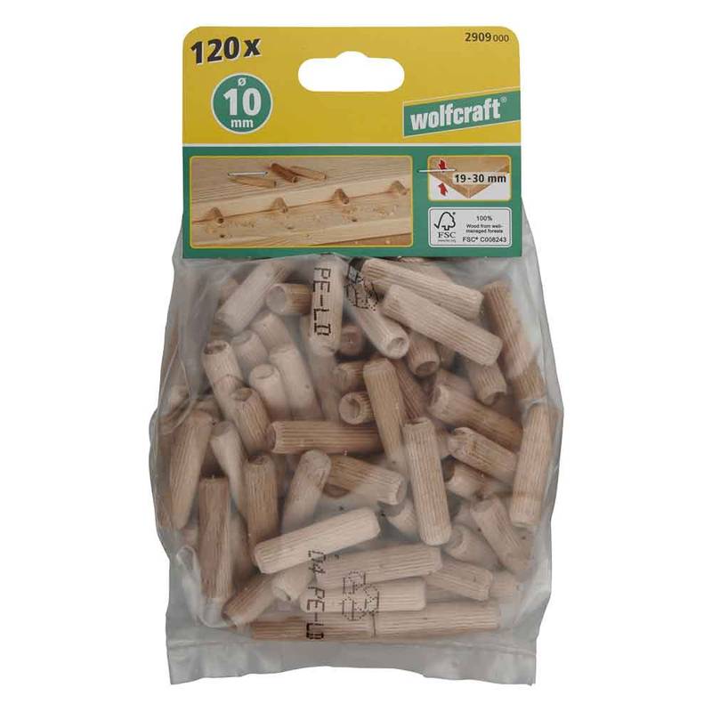Tüüblid pöök 10x40mm 120tk
