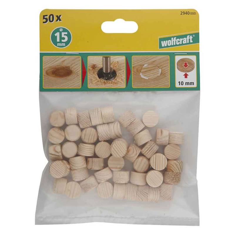 Puidust tapiplaadid Ø15mm 50 tk