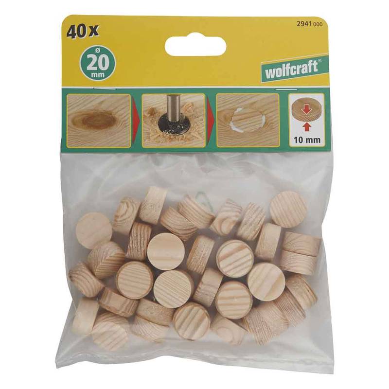 Puidust tapiplaadid Ø20 mm 40 tk.