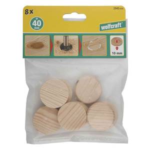 Puidust tapiplaadid Ø40mm 8 tk.
