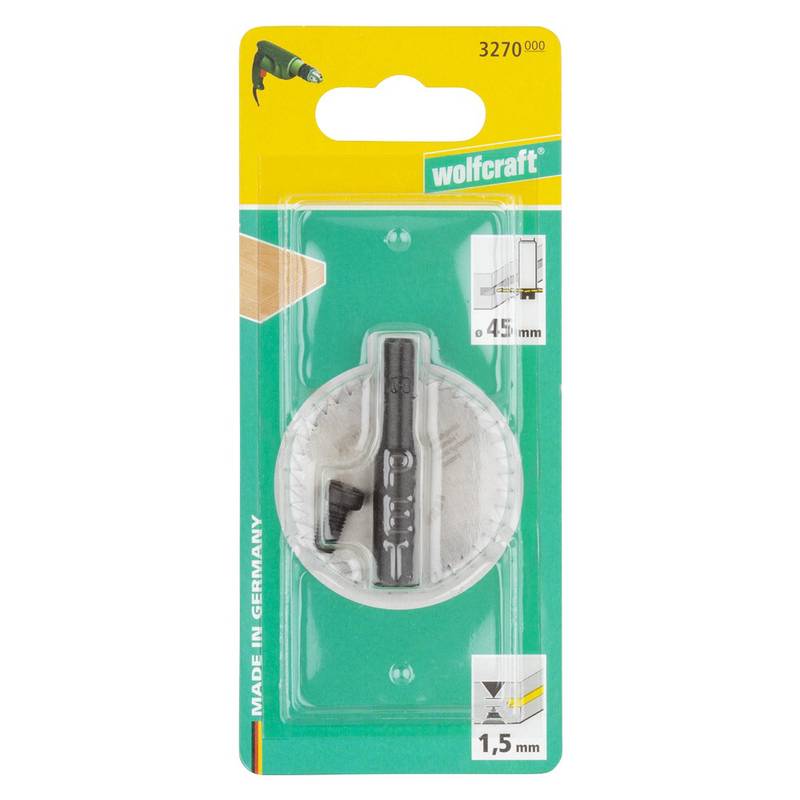 Puidufrees trellile Ø 45mm x 1,5mm saba 8 mm