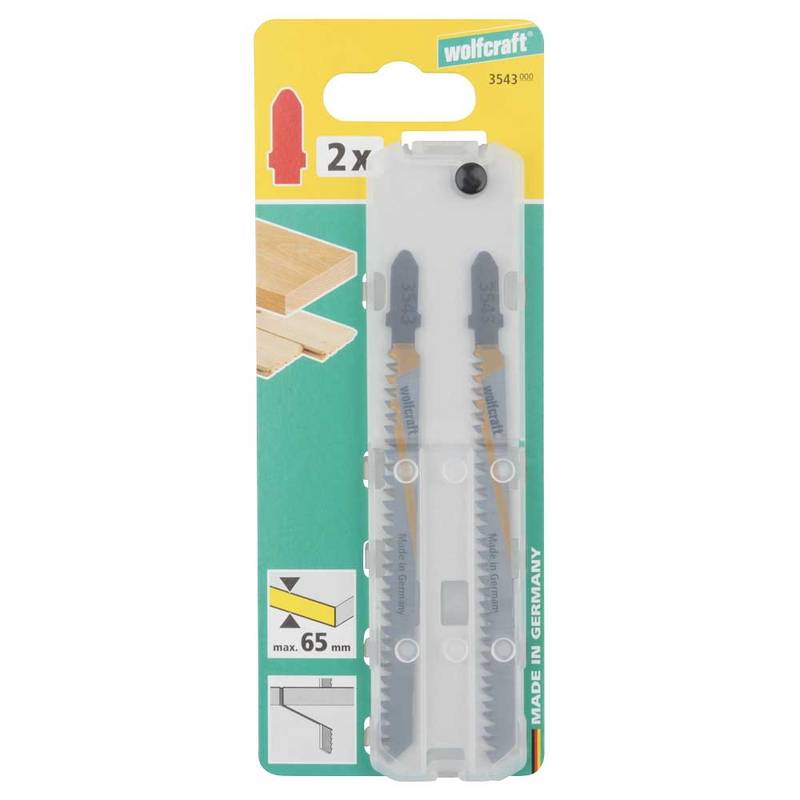HCS Jigsaw Blades, T-shank, wood, clean cut 2pcs