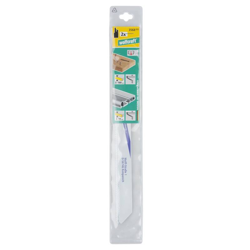 Tiigersae terad 2tk. 210/230mm BiM plast /naeltega puit / torud robustne lõige