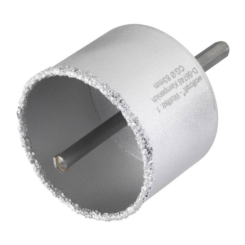 Annular Bit 83 mm, Tungsten Carbide Coated, With Mandrel, cutting depth 55 mm