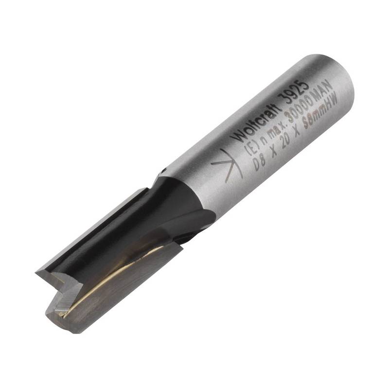 TCT Straight Bit d8 mm, 8 mm shank