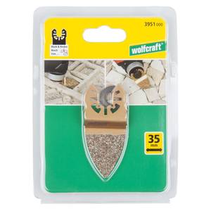 Tungsten Carbide Coated Finger Rasp “PRO” 35 mm, mortar residue
