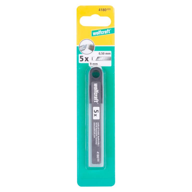 Snap-Off Blades 9 mm with 7 segments, 5 pcs in storage box