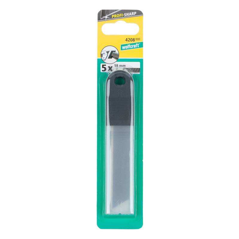 Snap-Off Blades PRO SHARP, 18 mm with 8 segments, 5 pcs in storage box