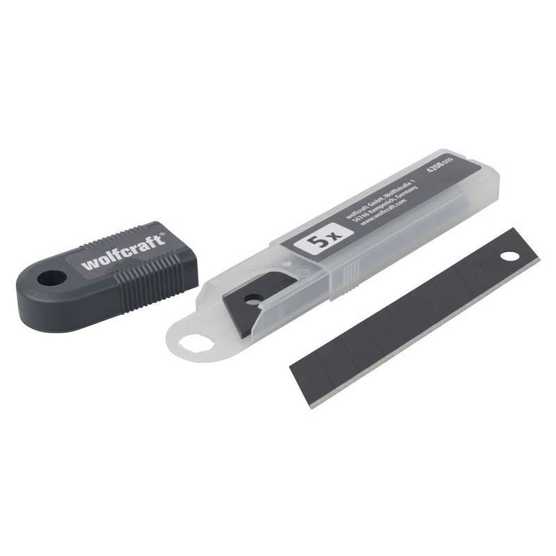 Snap-Off Blades PRO SHARP, 18 mm with 8 segments, 5 pcs in storage box