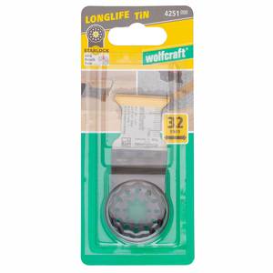 TC Pushcut Saw Blade “Expert” 32 mm, TiN, STARLOCK receptacle, aluminium, stainless steel