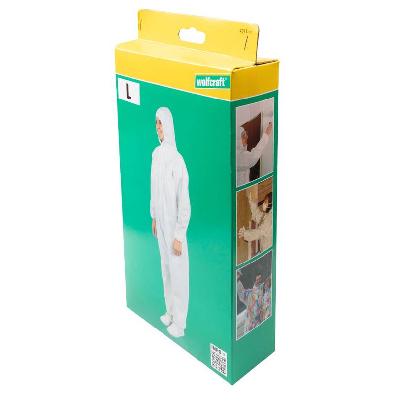 Disposable Coverall with Hood, L