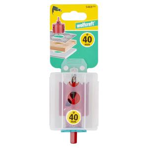 Bi-Metal Hole Saw  Ø 40 mm with hexagon adapter and centring drill, cutting depth 40 mm