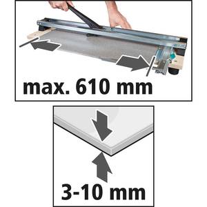 TC 610 W Tile Cutter on Wooden Base
