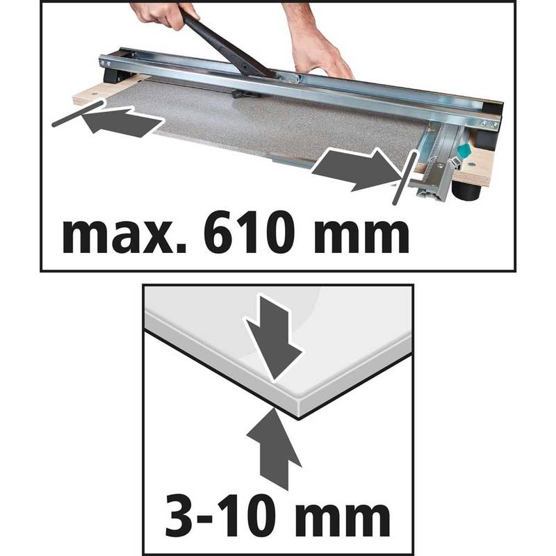 TC 610 W Tile Cutter on Wooden Base