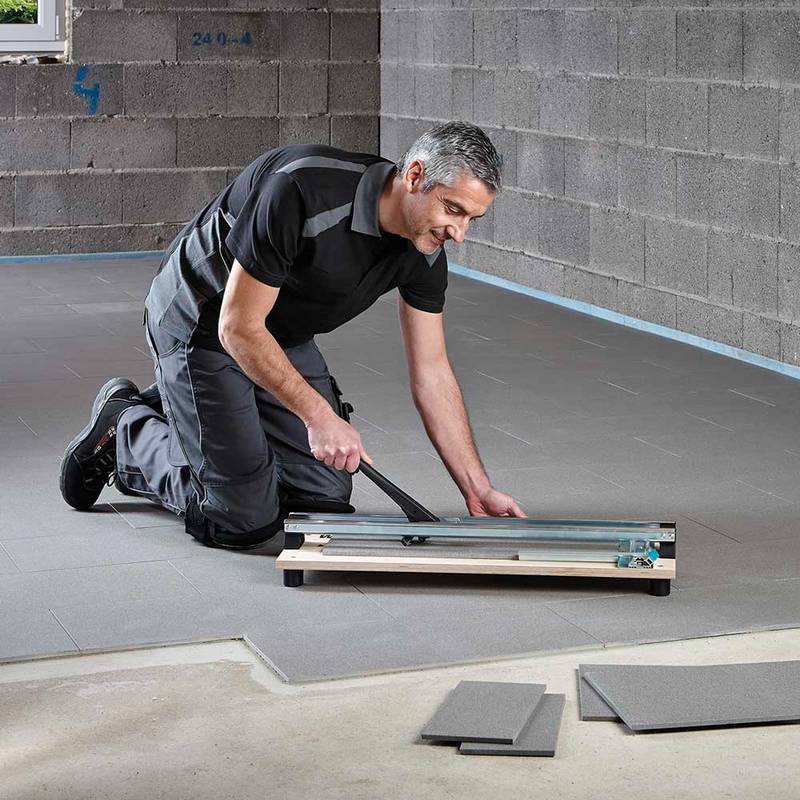 TC 610 W Tile Cutter on Wooden Base