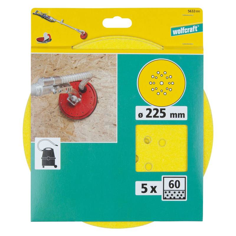 Easy-Fix lihvketas puit- ja värvipindadele, Ø 225 mm K60 5tk.