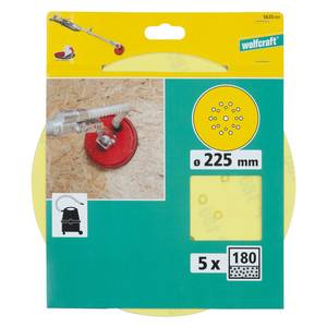 Easy-Fix lihvketas puit- ja värvipindadele, Ø 225 mm K180 5 pcs
