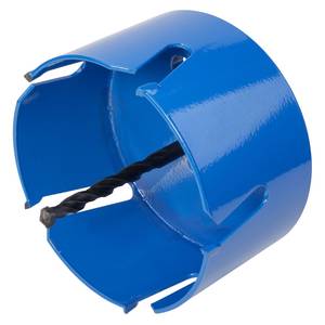 Universal hole saw Ø 112mm complete with hexagon shank and CT drill, cutting depth 60 mm