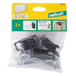 WSS Pegboard Double Hook 3pcs