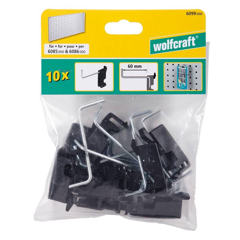 WSS Pegboard Single Hook 10 pcs