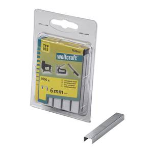 Broad Back Staples 6 mm, 2000 pcs, Extra Hard Steel, Type 053