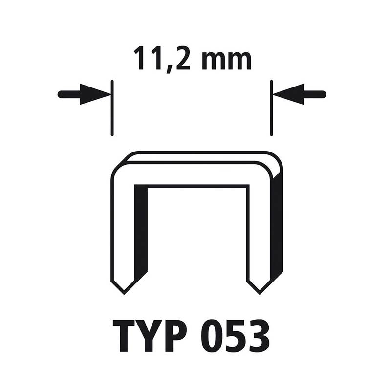 Broad Back Staples 6 mm, 2000 pcs, Extra Hard Steel, Type 053