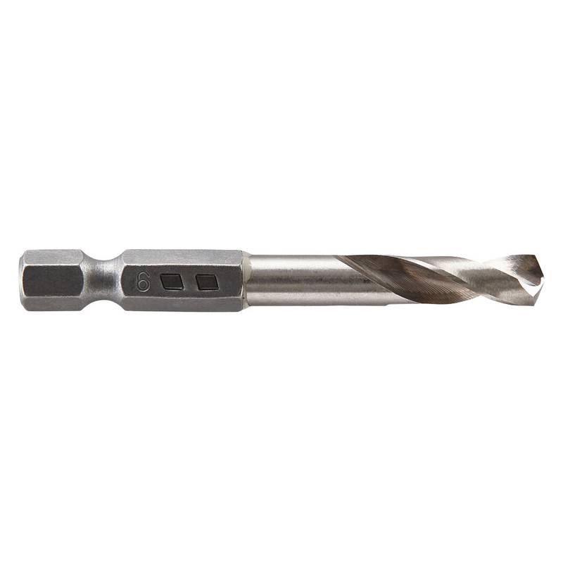HSS Metal Drill Bit, Ø 6 mm, Ground, Hexagon Shank