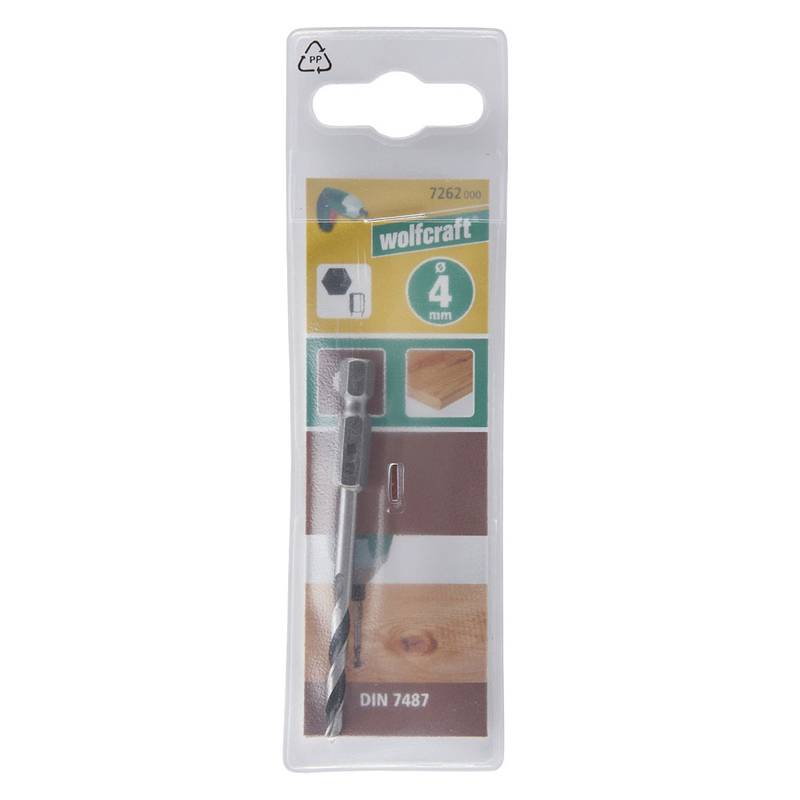 Puidupuur 4mm / 1/4" sabaga