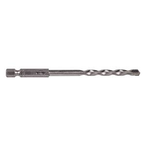 Rock Drill Bit, Ø 6 mm, Tungsten Carbide Tipped, Hexagon Shank