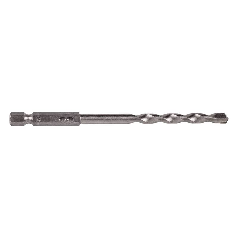 Rock Drill Bit, Ø 6 mm, Tungsten Carbide Tipped, Hexagon Shank