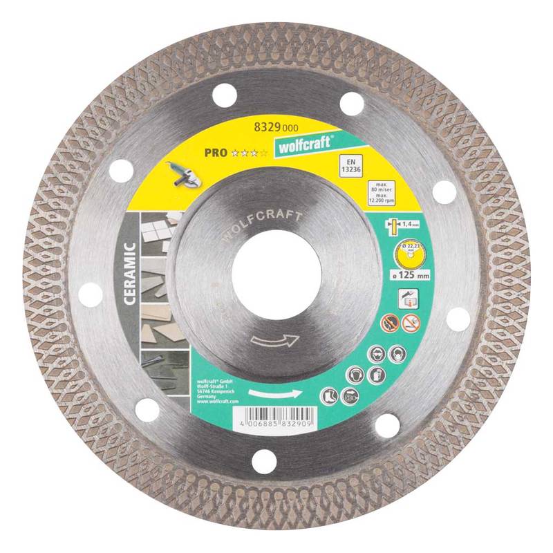 Teemantlõikeketas 125x1,4x10x22,23mm PRO Ceramic Turbo