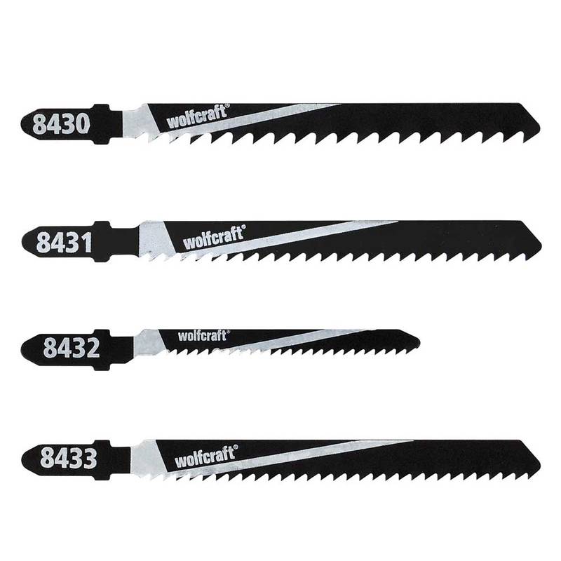 Jigsaw Blade Set 10 Pcs., T-shank, softwood