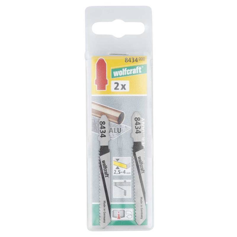 HSS Jigsaw Blades; 2pcs, T-shank; sheet steel, aluminium